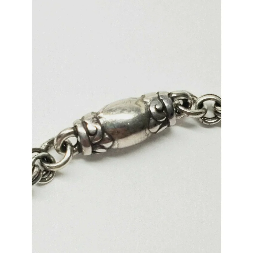 Brighton Silver Tone Barrel‎ Link Bracelet Heart CM Creative Memories Consultant
